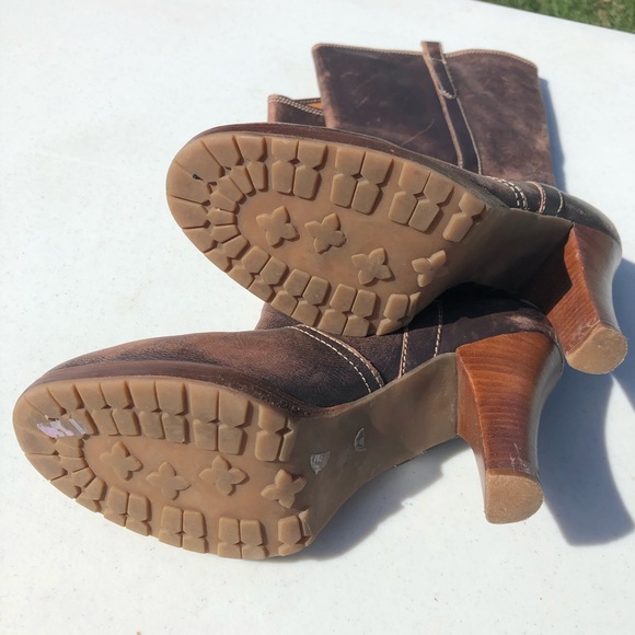 American Eagle Outfitters brown distressed ankle booties genuine leather 8 - Picture 3 of 5